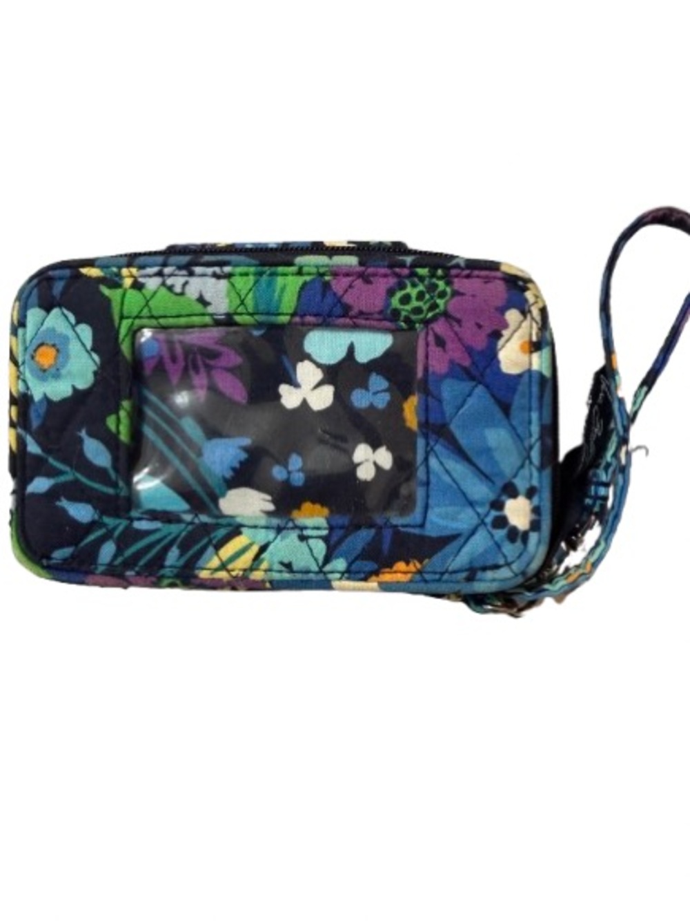 Vera Bradley Midnight Blues  Smartphone Wristlet -Retired Floral Pattern